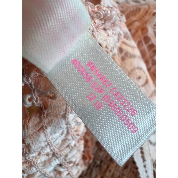 Victorias Secret PINK Lace Bralette size Medium Fairy Crochet Romantic Goth Bra - Picture 8 of 9